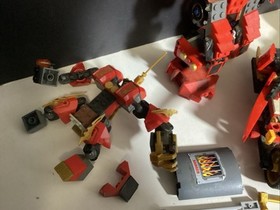 LEGO NINJAGO Samurai Mech 9448, Jet 9442, Cole&rsquo;s Tread Assault 9444 Not Complete