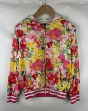 Polo Ralph Lauren Ladies Flower Pattern Hooded Windbreaker Jacket Size S