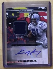 🔥Ken Norton Jr.  Patch Auto Player Worn /99 Cowboys 2024 Topps  Composite 49ers