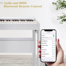 88 Keys Full Weighted Keyboards Digital Home Piano Stand Pedals Bluetooth MIDI