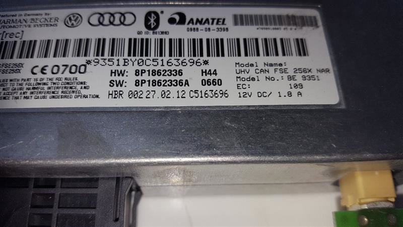 Communication Telemetry Control Fits 13-15 AUDI R8 1106416