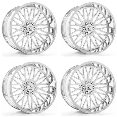 Set 4 26'' Axe Wheels Kratos Chrome 26x14 Wheels 8x180 -76mm Lifted For Chevy GMC