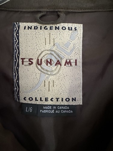 Tsunami Indigenous Collection Canada Fleece Button Up Jacket Size Large - Picture 4 of 10