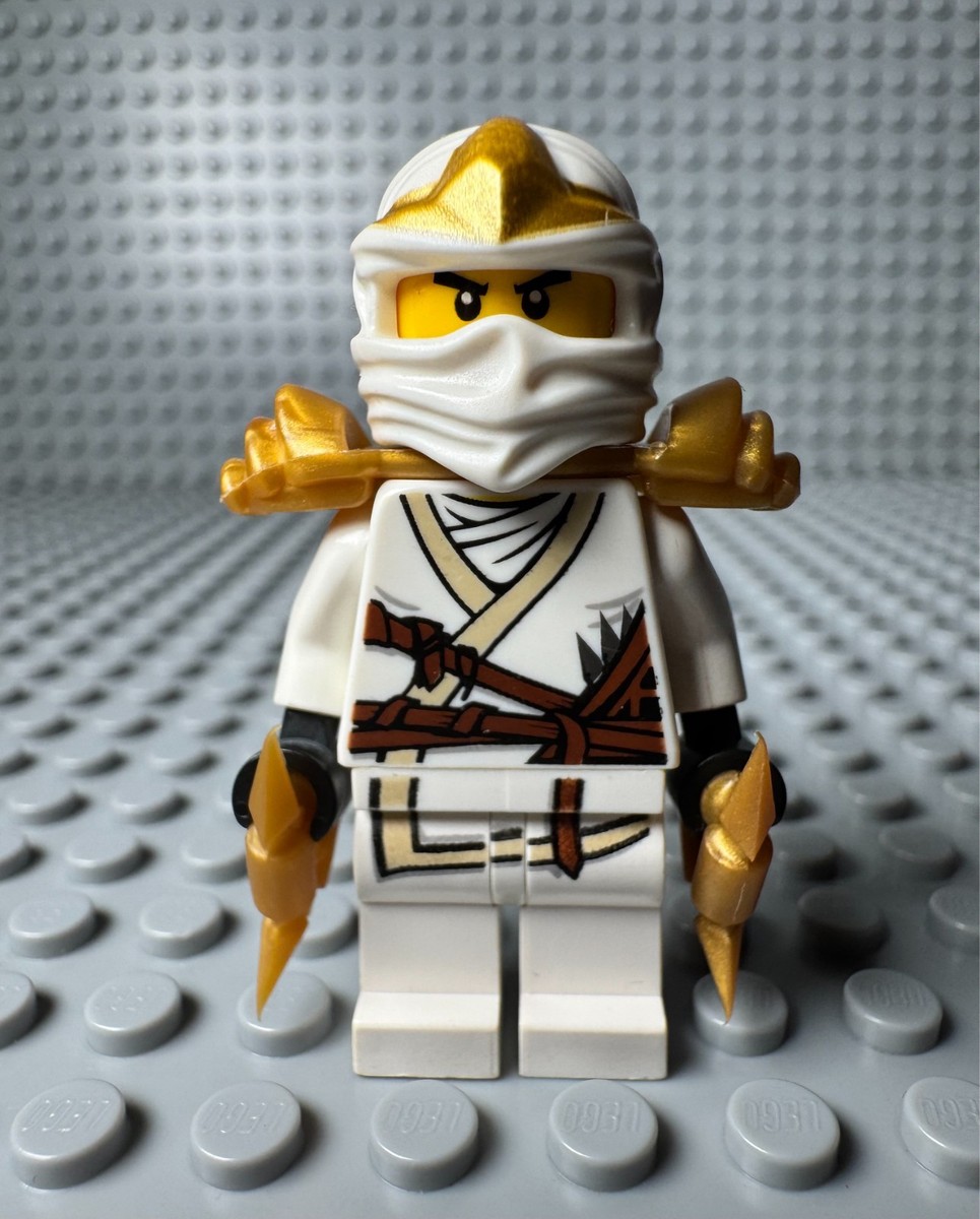 LEGO NINJAGO -- ZANE ZX MINIFIGURE WITH SHOULDER ARMOR 9445 9449