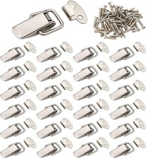 24 Pack Spring Loaded Buckle Latch Toggle Hasp Lock for Wooden Case Toolbox