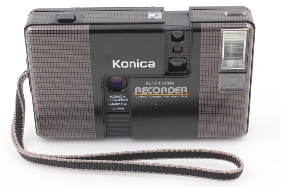 [Exc+5] Konica Recorder Black Half Frame Point & Shoot Film Camera From JAPAN - Image 3 of 4