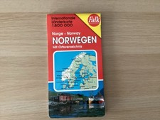 Falk Länderkarte Norwegen 1:800.000 mit Orts...