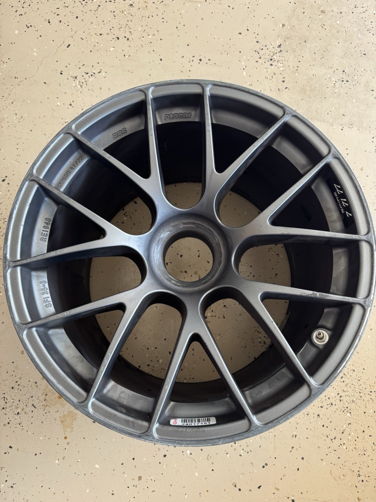 2025 Carson Hocevar Spire Motorsports NASCAR Race Used Wheel