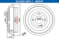 2X Bremstrommel Hinterachse FüR Hyundai KIA Accent IV Stufenheck V Solaris