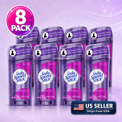 Lady Speed Stick Shower Fresh Antiperspirant Deodorant 8 Pack 2.3 oz