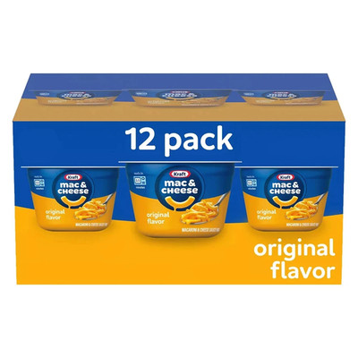 Kraft Original Macaroni and Cheese Easy Microwavable Dinner (12 pk.) Great Price