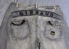 Vintage Girbaud Jeans With Gray Shuttle Tape Strap Size 42 M Excellent Cond. 