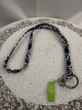 Vera Bradley Ink Blue Lanyard NWT
