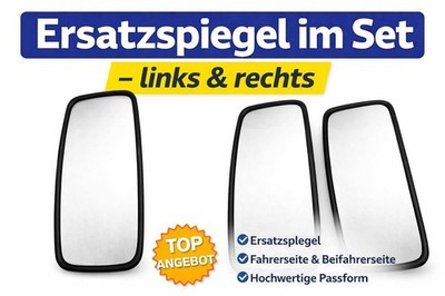 2x Außenspiegel LKW Traktor Bus 42x20cm