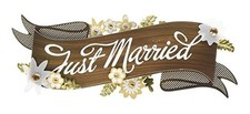 Jolees Boutique JUST MARRIED Title Wave Dimen...