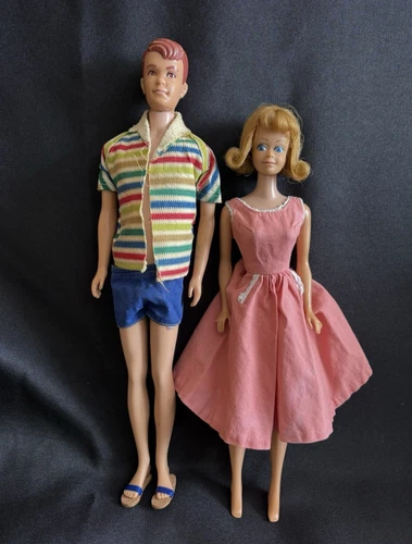 1960s Mattel ~ Vintage Alan and Midge dolls
