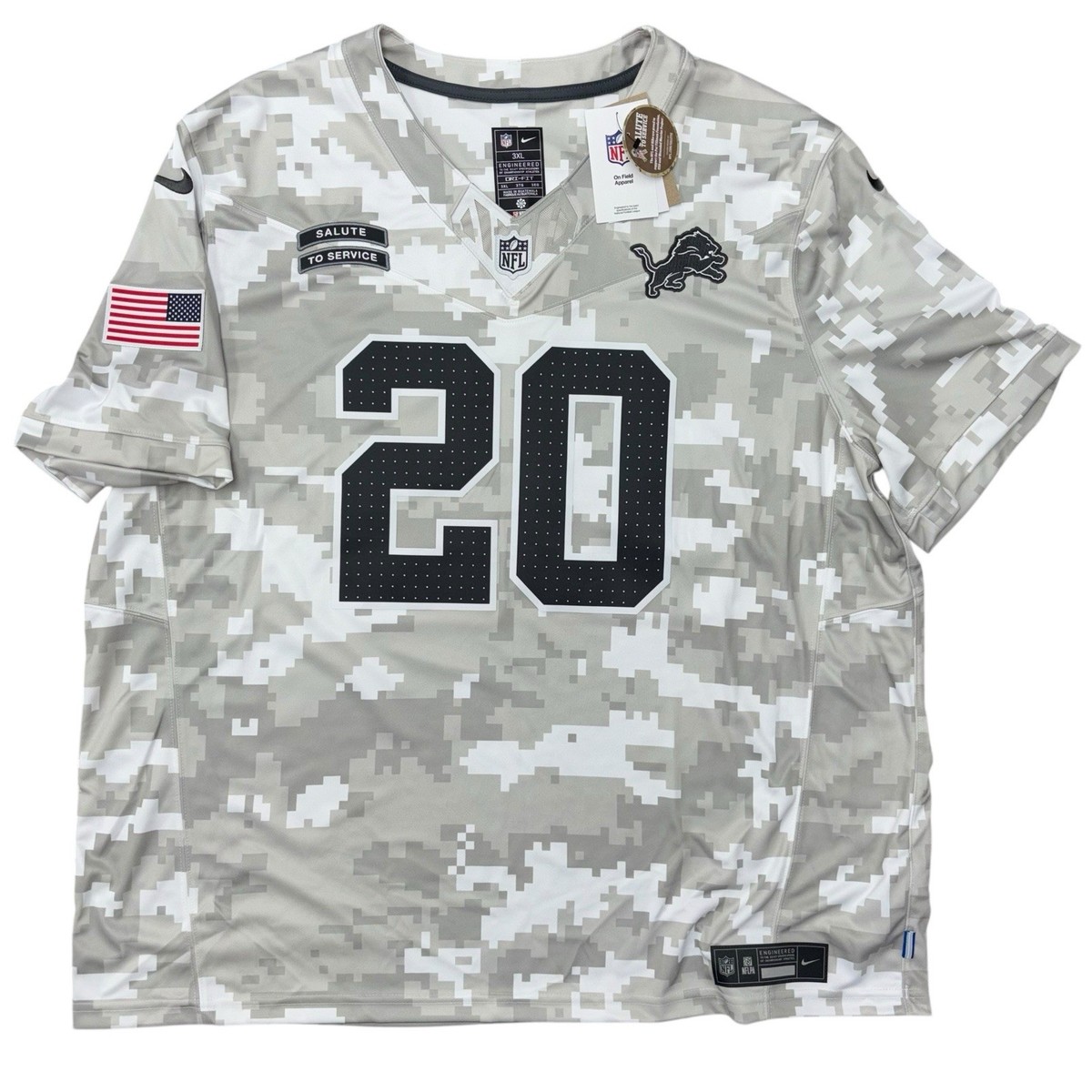 Nike Barry Sanders Detroit Lions Salute to Service Camo Football
