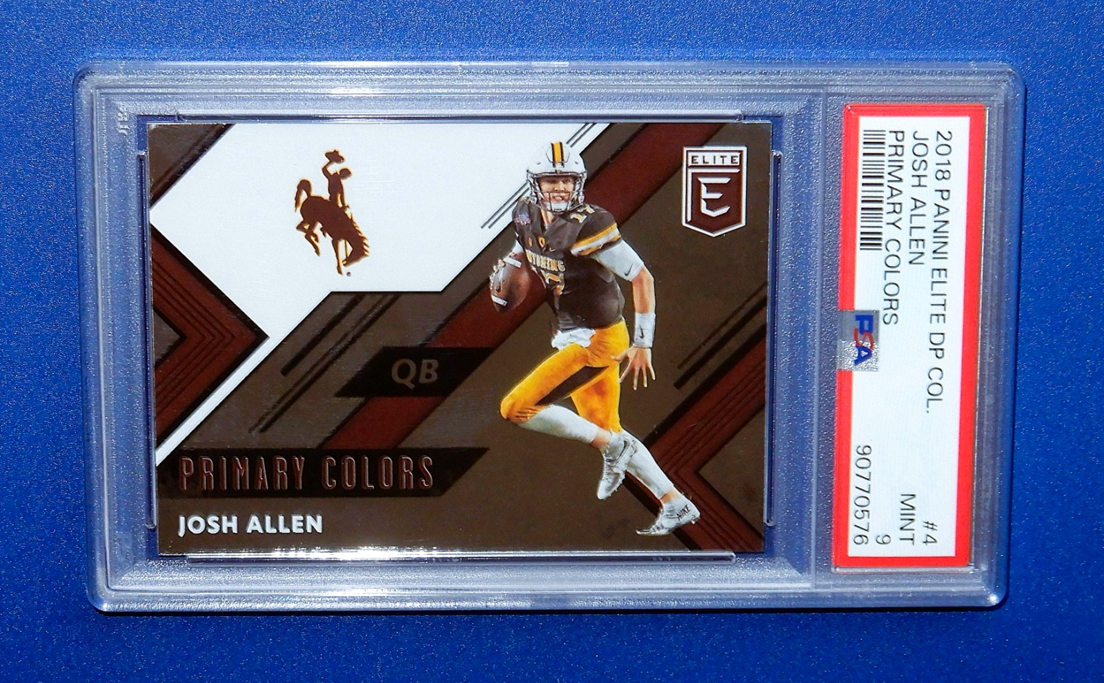 2018 Panini Elite Draft Picks * PSA9  Josh Allen   Rookie * Primary Colors #4 😎
