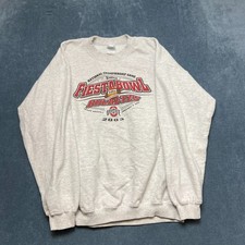 VTG Ohio State Buckeyes Sweatshirt Mens Large Gray Gildan Football NCAA Fleece