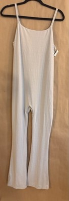 NEW Gap Maternity Modal Flare Jumpsuit One Piece  Tank Stretch Pale Gray  Medium