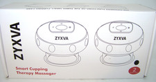 ZYXVA Smart Cupping Therapy Massager with Red Light Therapy, Black, 2 Pack