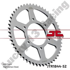 JT 52T 428 pitch rear sprocket for Yamaha MT 125 14-22 & ABS YZF-R 125 08-22