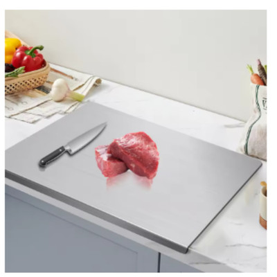 304 Stainless Steel Cutting Board Butcher Block Kitchen Food Prep Chopping Board