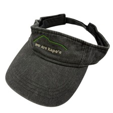 Sportsman We Are Kapa'a Kauaii Hawaii Gray Acid Wash Visor Adjustable Hat Cap