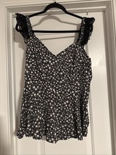 NWOT Torrid Challis Peplum Corset Top 1X Plus Size