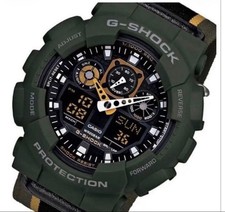 CASIO G-SHOCK Brand New Military Color GA 100MC 3AJF Khaki