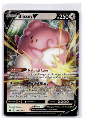 Blissey V Ultra Rare SWSH06: Chilling Reign 119/198 LP-NM