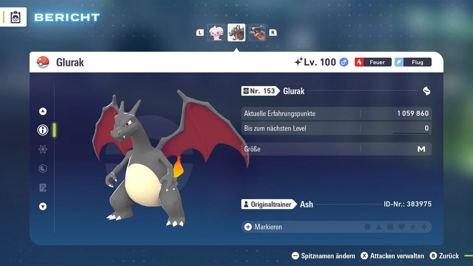 Kampfbereites Shiny #006 Glurak PVP ZA 6IV | Pokemon Legenden: Z-A - Bild 3 von 4