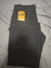 NWT Carhartt BN0136-M Made in USA Double Front Knee Work Pants Black 36x30