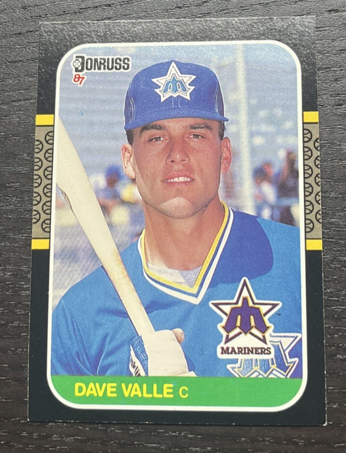 1987 Donruss - Dave Valle - Seattle Mariners - #610 - RC