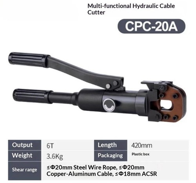 #ad #ad NEWTRY Hydraulic Cable Cutter Hydraulic Rebar Wire CutterCPC 20A UNTESTED $189.99