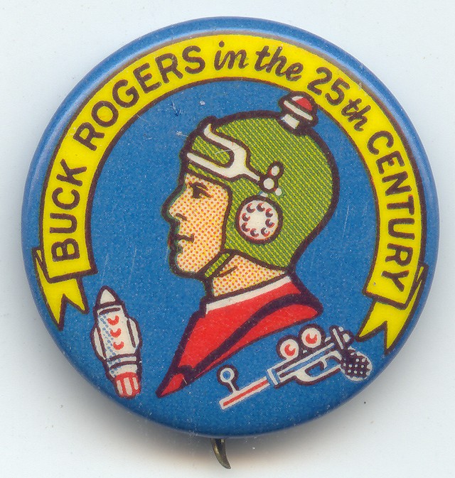 Original Buck Rogers in the 25th Century Pin,Vintage Whitehead & Hoag,1920-1930s