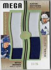 2023 Premier Matthews / Marner Mega Patch Duos /25 #PM2-MM Maple Leafs