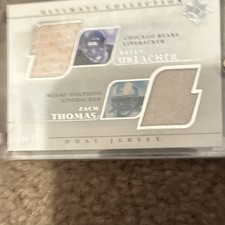 Upper Deck Ultimate Collection Dual Jersey Urlacher Thomas /99 Bears Dolphins 2…