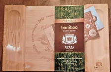 ROYAL CRAFT WOOD Charcuterie Cheese Board Bamboo Serving Tray Platter 15.5"x10"