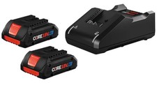 BOSCH 18V Starter Kit 4ah 2-Pack Battery  Charger - GXS18V-11N25