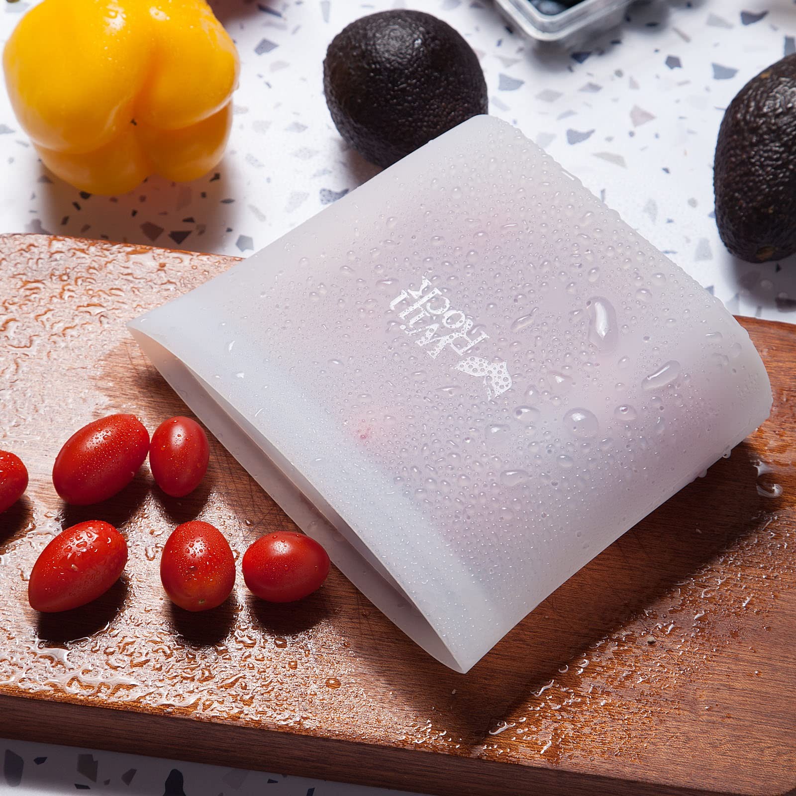 Reusable Silicone Food Storage Bag, for Microwave, Oven, Fridge, Freezer & So...