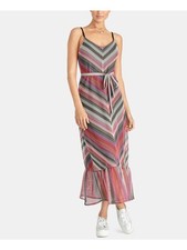 RACHEL ROY Womens Pink Spaghetti Strap V Neck Maxi Party Sheath Dress XS