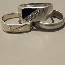 925 Sterling Silver Channel-Set Round Diamond...