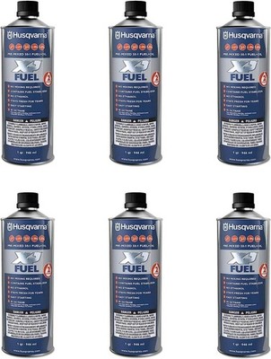 Husqvarna 584309701 XP Pre-Mixed 2-Stroke Fuel and Engine Oil Quart (6 Pack)