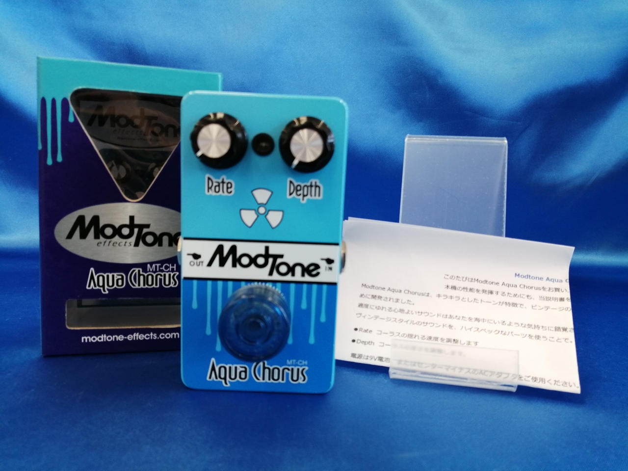 Modtone Aqua Chorus Guitare Effets Pédale Vintage Rotatif SIM Utilisé
