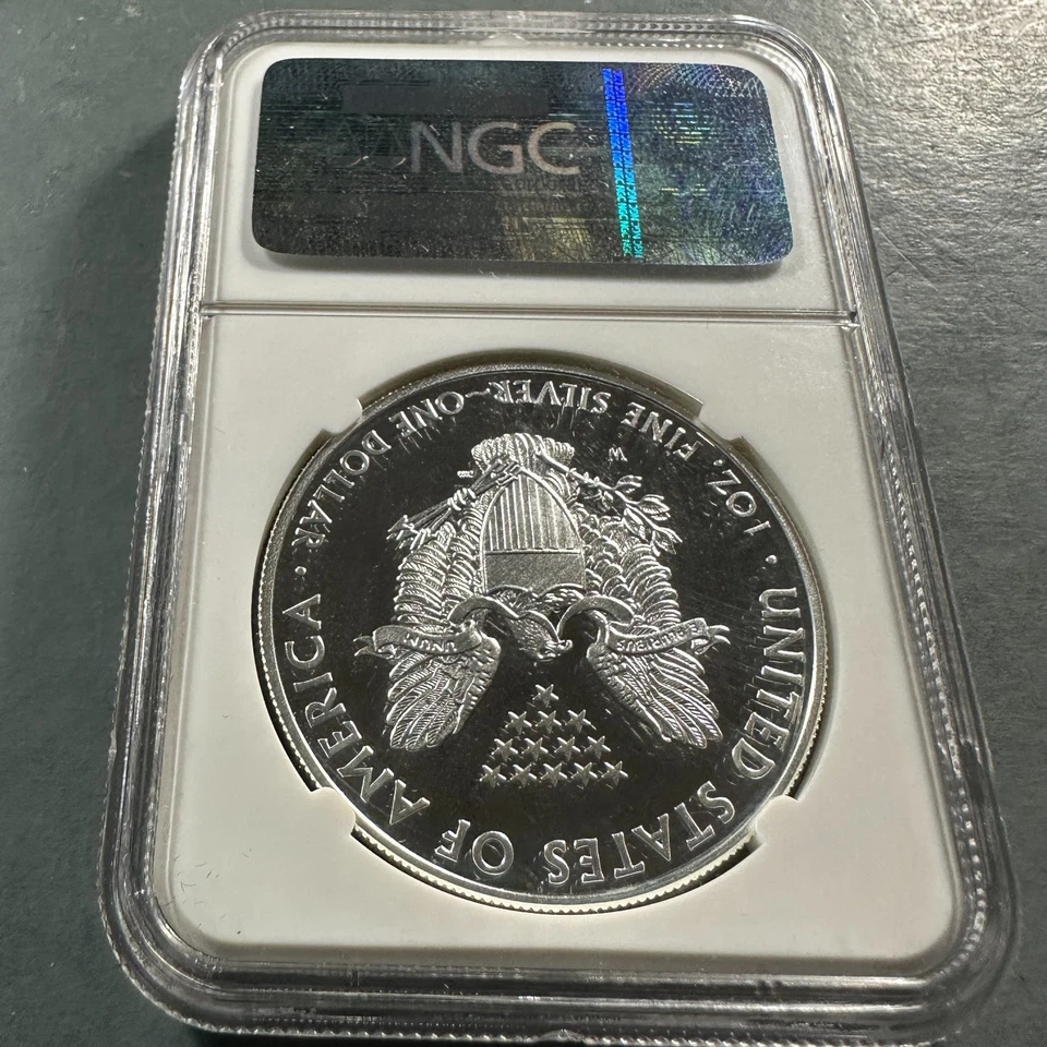 Silver Eagle 2011-W PRUEBA NGC PF70 UCAM, LANZAMIENTOS ANTICIPADOS, 25 aniversario (86941) Foto 2 de 2