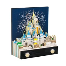 3D Memo Pad Art Sticky Notes, Fantasy Castle 3D Notepad with Light Sculpture ...