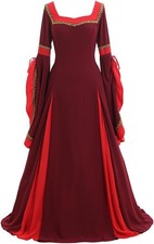 Renaissance Dress Women Medieval Victorian Dresses Pirate Skirt Renaissance