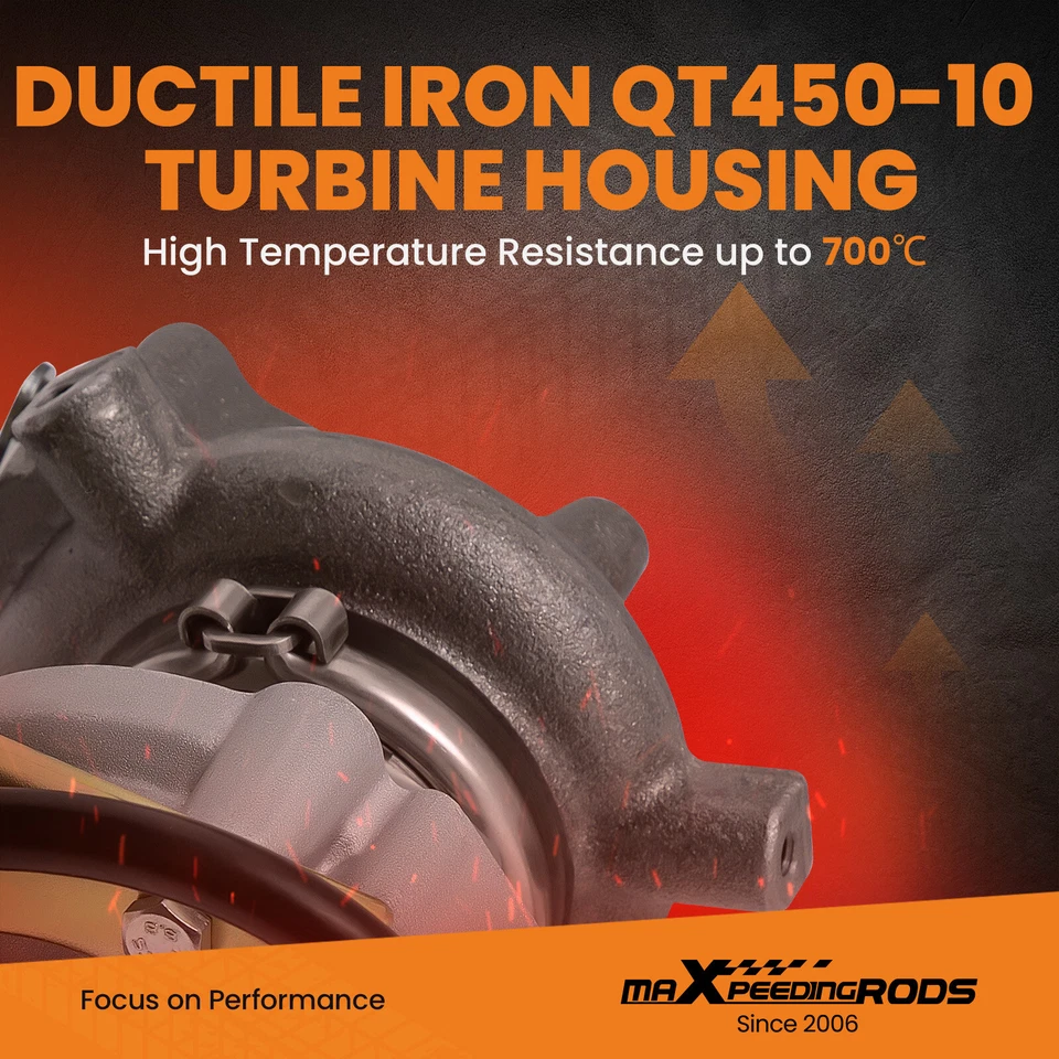 Turbocompresor para Toyota Land Cruiser 4 Runner 2,4 L 2LT diésel 1720154030 turbo Foto 3 de 4