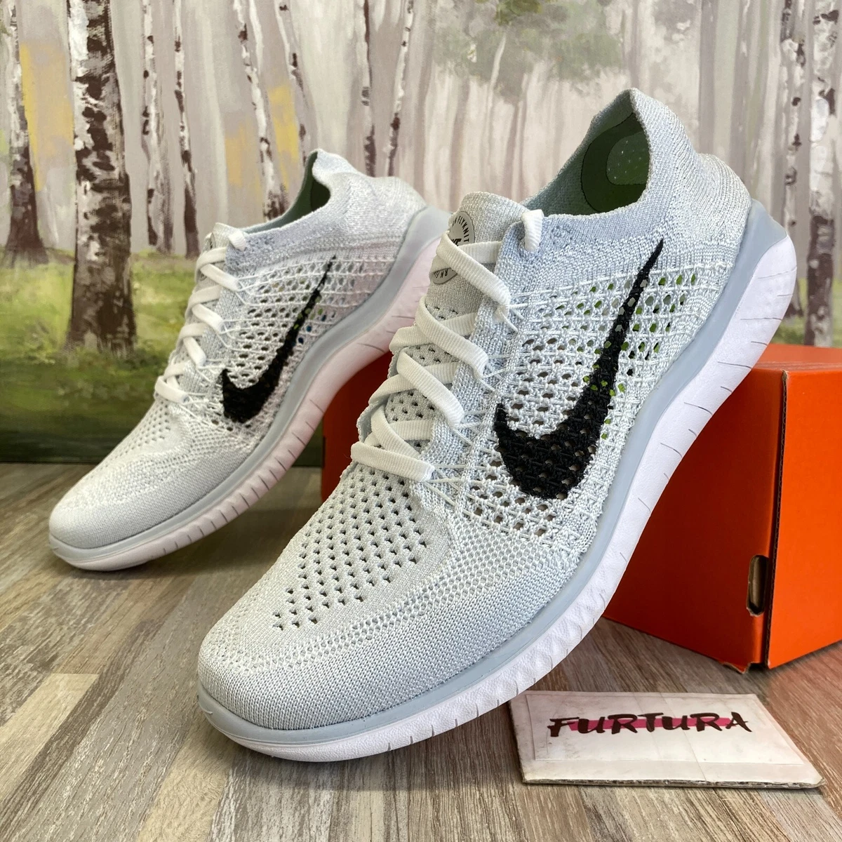 Valiente haga turismo Gran cantidad Nike Free Run Flyknit 2018 Platinum 942839-100 Women&#039;s Size 6 - 10  Shoes #105 | eBay